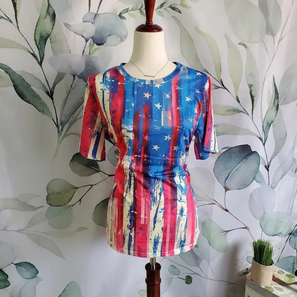 American Flag Tee sz M - Picture 4 of 4